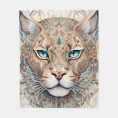 Couverture Polaire Puma Face Surreal Art (Devant)