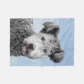Couverture Polaire Pumi Peinture - Cute Original Chien Art (Devant (Horizontal))