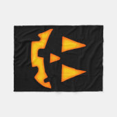 Couverture Polaire Pumpkin Halloween For Men Women Jack O Lantern Fac (Devant (Horizontal))