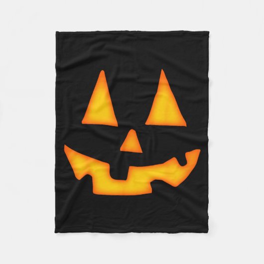 Couverture Polaire Pumpkin Halloween For Men Women Jack O Lantern Fac (Devant)