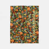 Couverture Polaire Pumpkin, Squash Autumn Harvest Blanket (Devant)