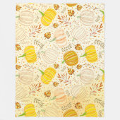 Couverture Polaire Pumpkins Autumn Fall Harvest Pattern (Devant)