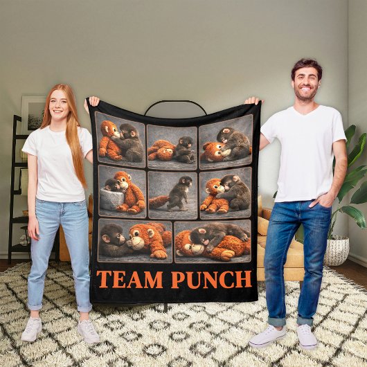 Couverture Polaire Punch Bébé Singe