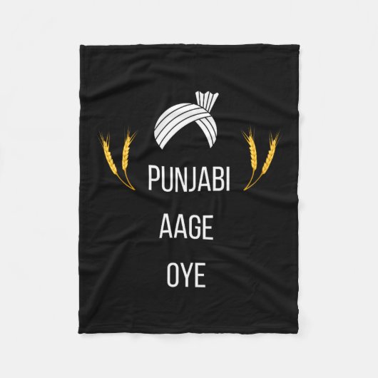 Couverture Polaire Punjabi Aa Gaye Oye Diljit Dosanjh Lohri Gift Holi (Devant)