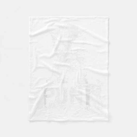 Couverture Polaire Punk Kitten Cat With Mohawk Nge Gothic Design (Devant)