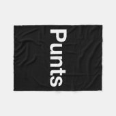 Couverture Polaire Punts Funny Shirt, Punts Funny Saying Quote Shirt, (Devant (Horizontal))