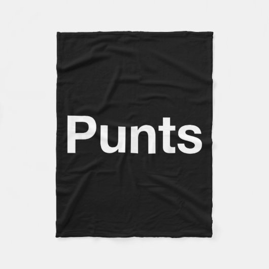 Couverture Polaire Punts Funny Shirt, Punts Funny Saying Quote Shirt, (Devant)