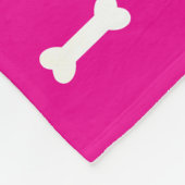 Couverture Polaire Puppy Chien Empreinte de patte Blanket Ajouter Dog (Coin)