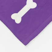 Couverture Polaire Puppy Chien Personnalisé Empreinte de patte Blanke (Coin)