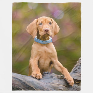 Couverture Polaire puppyeyed mignon de photo de chiot de chien de