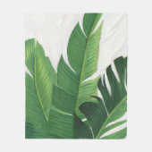 Couverture Polaire Pura Vida - Feuilles tropicaux (Devant)