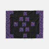 COUVERTURE POLAIRE PURBE GIRAFFE IMPRIMER FLEECE BLANKET (Devant (Horizontal))