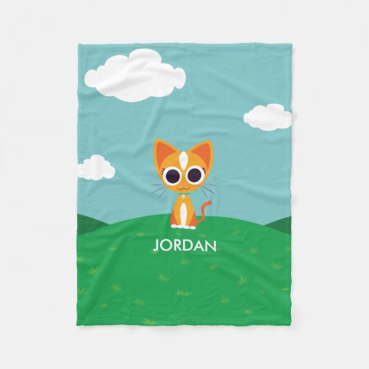 Couverture Polaire Purler le chat (Devant)