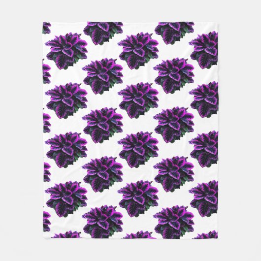 COUVERTURE POLAIRE PURPLE CALATHEA (Devant)