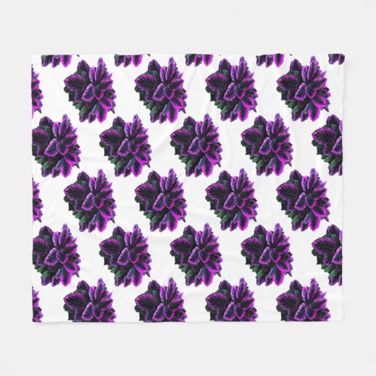 COUVERTURE POLAIRE PURPLE CALATHEA (Devant (Horizontal))