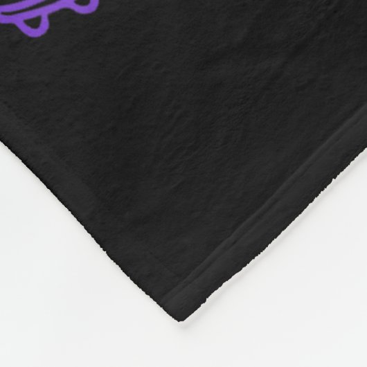 Couverture Polaire Purple Coquette Bow Cheer Game Day Doodle Touchdow (Coin)