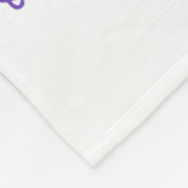 Couverture Polaire Purple Coquette Bow Cheer Game Day Doodle Touchdow (Coin)