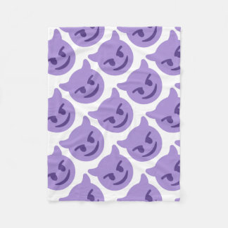 Couverture Polaire Purple Devil Emoji