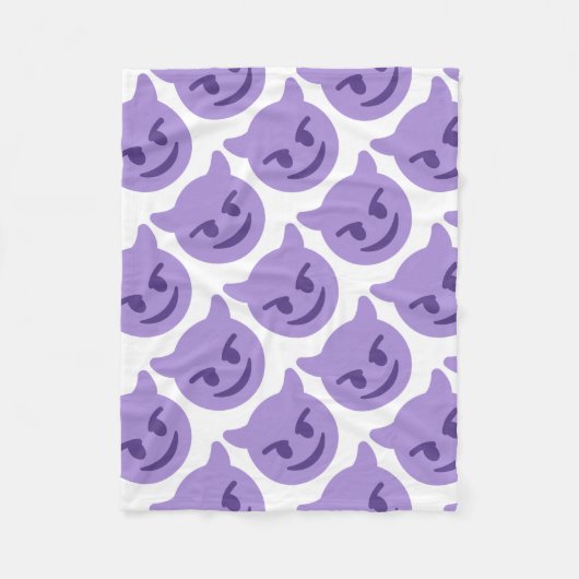 Couverture Polaire Purple Devil Emoji (Devant)