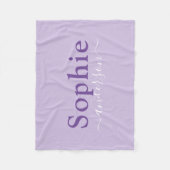 Couverture Polaire Purple fille personnalisée (Devant)