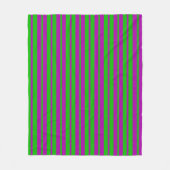 Couverture Polaire Purple Green Stylish Stripes Pattern Design  (Devant)