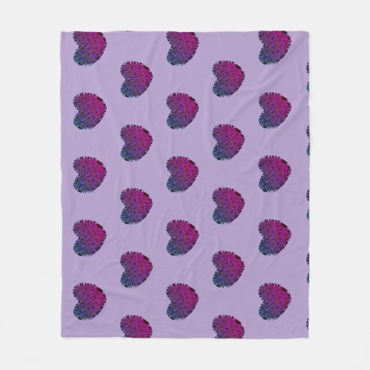 Couverture Polaire Purple Heart Fleece Blanket (Devant)