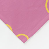 Couverture Polaire Purple Jaune Tropical Floral Botanique Été (Coin)