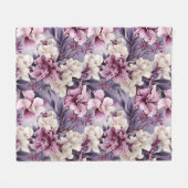 COUVERTURE POLAIRE PURPLE LIT FLORAL (Devant (Horizontal))