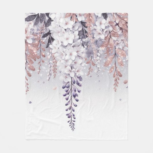 Couverture Polaire Purple Mystical Wisteria Drift (Devant)