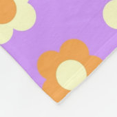 Couverture Polaire Purple Orange Tropical Floral Botanique Été (Coin)