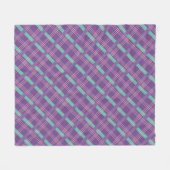 Couverture Polaire Purple Plaid (Devant (Horizontal))