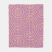 Couverture Polaire Purple rétro et Tan Plaid (Devant)