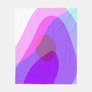 Couverture Polaire Purple Retro Super Abstrait 409