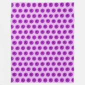 Couverture Polaire Purple Rose Flower Seamless Pattern on (Devant)