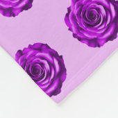 Couverture Polaire Purple Rose Flower Seamless Pattern on (Coin)