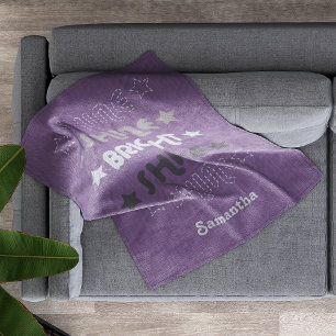 Couverture Polaire Purple Shine. Brille. Lumineux. Brille. Brille.