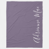 Couverture Polaire Purple Simplement Personnalisé (Devant)
