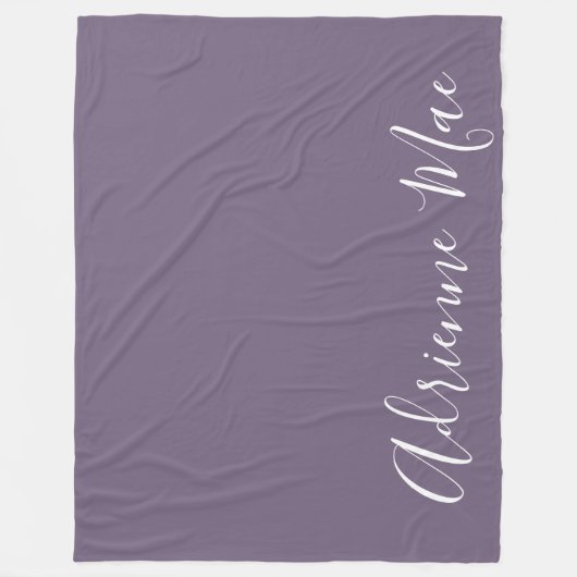 Couverture Polaire Purple Simplement Personnalisé (Devant)