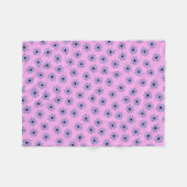 Couverture Polaire Purple Tropical Floral Botanique Printemps Été (Devant (Horizontal))