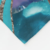 Couverture Polaire Purple Turquoise Galaxy Nebula Agate No. 1 Parties (Coin)