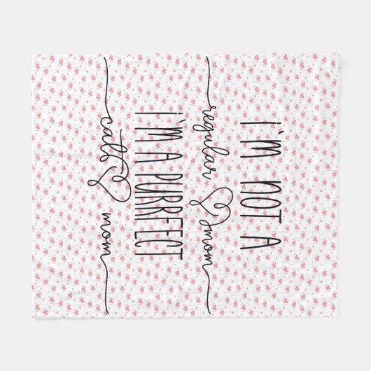 Couverture Polaire Purrfect Chat Maman (Devant (Horizontal))