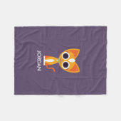 Couverture Polaire Purrl le chat (Devant (Horizontal))
