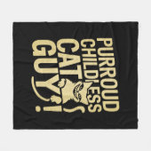 Couverture Polaire Purroud Childless Cat Guy Voter Pour Le Président (Devant (Horizontal))