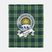 Couverture Polaire Purves Clan Badge Tartan Plaid (Devant)