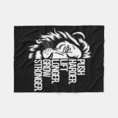 Couverture Polaire Push Harder. Soulevez Plus Longtemps. Augmentez Pl (Devant (Horizontal))