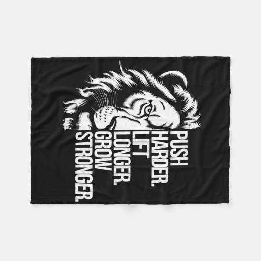 Couverture Polaire Push Harder. Soulevez Plus Longtemps. Augmentez Pl (Devant (Horizontal))