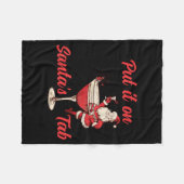 Couverture Polaire Put It On Santas Tab Funny Christmas Santa Tail Re (Devant (Horizontal))