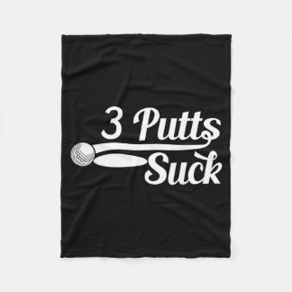 Couverture Polaire Putter de golf Golf drôle 3 putts sucent la balle