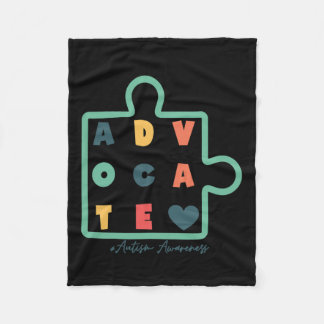 Couverture Polaire Puzzle Advocate Sensibilisation sur l'autisme Auti