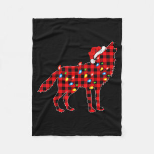 Couverture Polaire Pyjama Loup Famille Groupe Assorti Noël